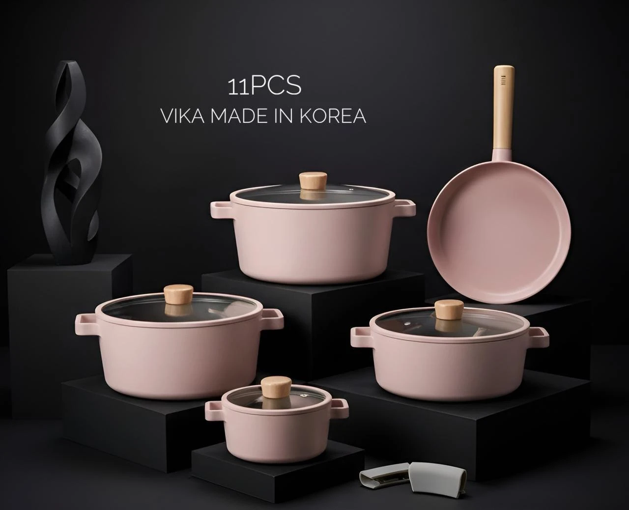 طقم حله سيراميك فيكا كوري ماركة نيوفلام 11قطعه-منتجات ارشيا - مصر